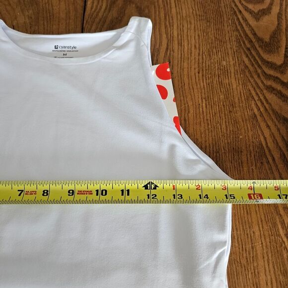 Cyanstyle White One-Piece Bodysuit – Women's Medium – Stretchy Yoga Unitard NWT - Picture 3 of 7